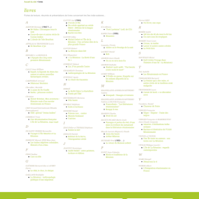 Annuaire d'oeuvres